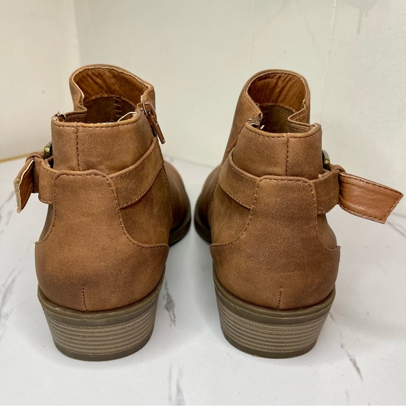 Lane Bryant Brown DreamCloudRugged Side-Buckle Ankle Bootie Sz 10.5 Wide Width - Picture 5 of 9